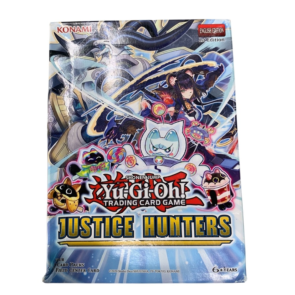 Yu-Gi-Oh Justice Hunters 1st Edition Sealed Mini Box 4 Packs Field Center Card